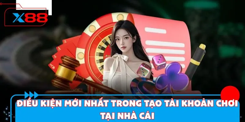 Điều kiện mới nhất trong tạo tài khoản chơi tại nhà cái