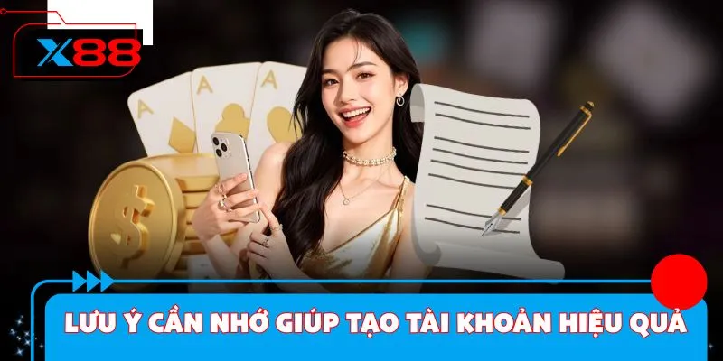 Lưu ý cần nhớ giúp tạo tài khoản hiệu quả